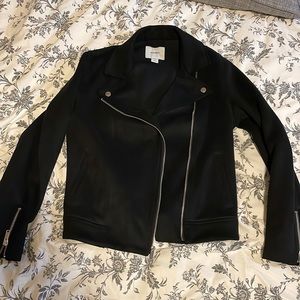 Suede feel Moto jacket